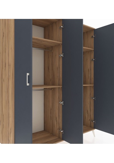 Kronos Gardrop 4 Raflı 4 Kapaklı 4 Askılı 176x59x221 Çam-antrasit/çam Antrasit/çam Kronos Gardrop 4 Raflı 4 Kapaklı 4 Askılı 176x59x221 Çam-antrasit/çam Antrasit/çam
