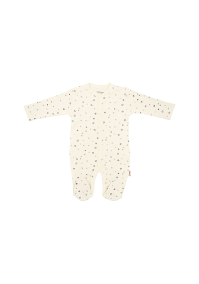 Tiffany Baby & Kids Tiffany Baby Basketboll Organik Theme Patikli Bebek Tulumu 21040 Ekru