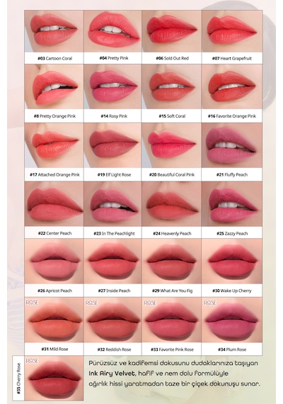 Peripera Ink Airy Velvet 32 Reddish Rose