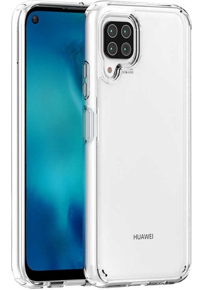 Huawei P40 Lite Kılıf Zore Coss Şeffaf Sert Silikon Kılıf Renksiz