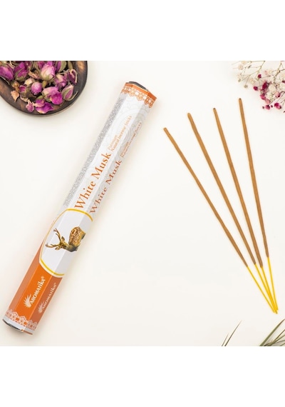 Aromatika Beyaz Musk Aromalı Premium Çubuk Tütsü