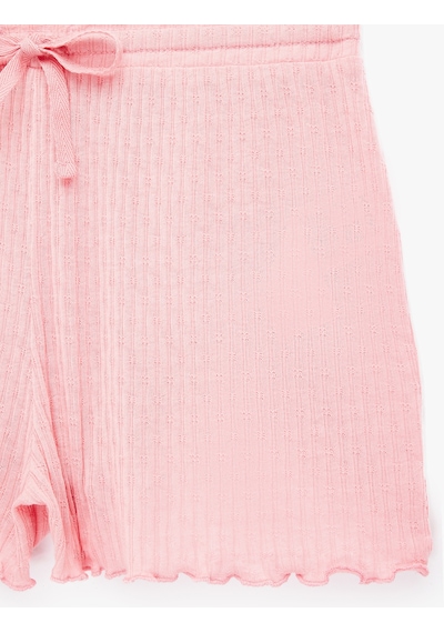 Koton Rahat Kalıp Beli Lastikli Pijama Altı Pembe 6slk80005mk Gül