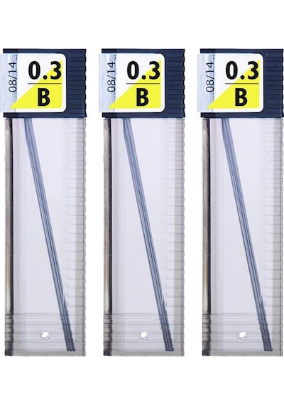 0.3 Kalem Ucu 60 mm 3 Paket 0,3 Min Kalem Uç Teknik Kalem Yedeği Mono Tombow 60 mm 3 Paket