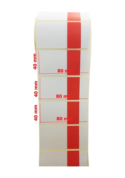 40X80 Termal Etiket 1 Rulo 1000 Adet