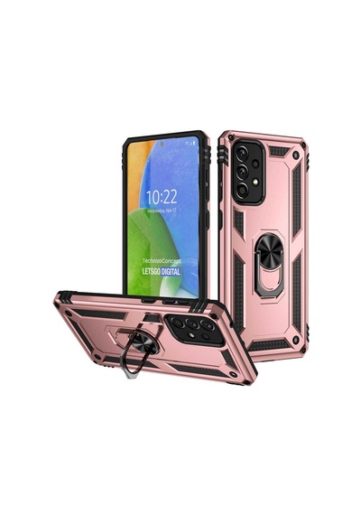 Samsung Galaxy Uyumlu A73 Kılıf Vega Tank Sert Yüzüklü Standlı Zırh Koruma Kapak