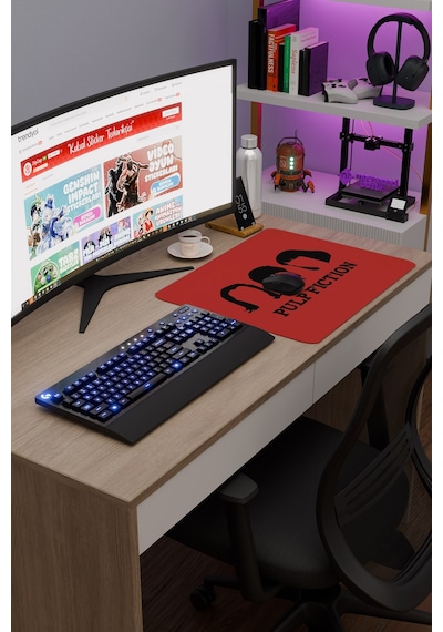 Pulp Fiction Ucuz Roman Tarantino V3 48x40 Xl Gaming Kauçuk Kaymaz Taban Mouse Pad Fare Altlığı