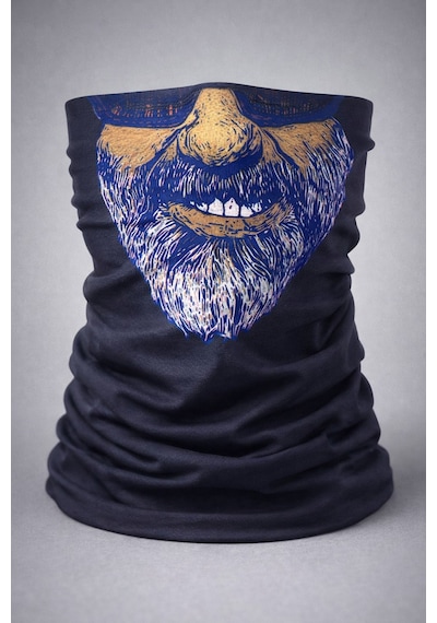 Sakallı Yüz Desenli Baf Buff Çok Amaçlı Boyunluk &amp Amp Amp Maske 1 No 0 - 99