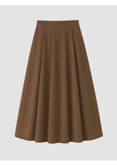 Lcw Vision Haki Pileli Kloş Etek