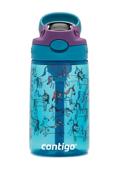 Contigo Gizmo Flip Pro Unicorn Tritan Çocuk Suluğu 420ml Mavi