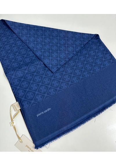 Pierre Cardin Elegans Monogram Şal-75 X 190-090700-921 Lacivert Lacivert