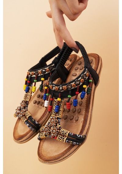 Khayt Princess Anatomik Fashion Taşlı Çocuk Sandalet 001