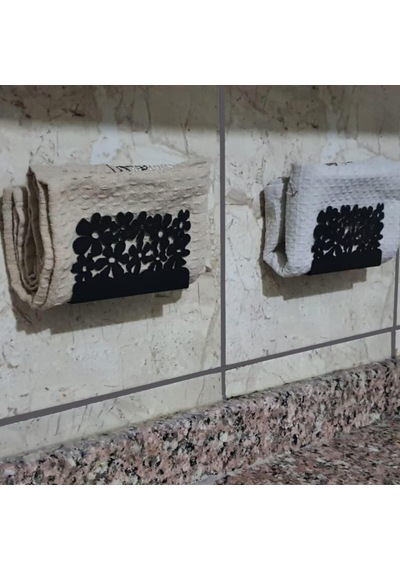 Paslanmaz Metal Çiçek Desenli Mutfak Banyo Sünger Ve Bulaşık Teli Sabun Tutucu 2 Adet Mt59 Diğer