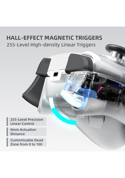 G5 Pro Max Se Set Bluetooth Controller, Windows/switch/mac/pc/steam/ios/android/tv/ipad 1000hz, Hall Joysticks & Trigger, Şarj İstasyonu, Çift Geri Tuşlar