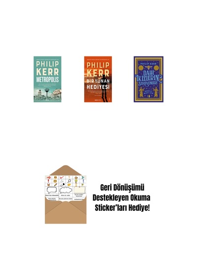 Metropolis + Bir Yunan Hediyesi + Dahi İkizlerin Serüvenleri - Babilli Mavi Cin + Okuma Sticker'ları