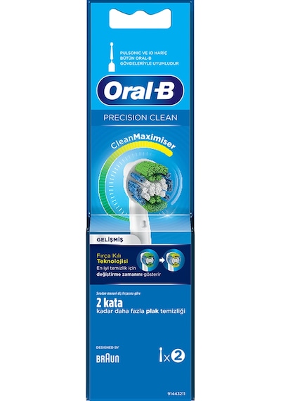 Oral-B Precision Clean Clean&Maximiser Diş Fırçası Yedek Başlığı 2'li