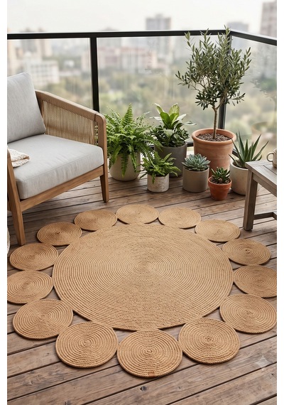Villadia Home Textile Jüt Hasır Yuvarlak Kilim Halı Yolluk Dekoratif Örgü Halı Doğal Görünümlü Bohem Kilim Salon Oturma Odası Balkon Mutfak Yatak Odası Koridor 7249bambu Villadia Home Textile Jüt Hasır Yuvarlak Kilim Halı Yolluk Dekoratif Örgü Halı Doğal Görünümlü Bohem Kilim Salon Oturma Odası Balkon Mutfak Yatak Odası Koridor 7249bambu