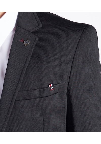 Sposo 5109 Dar Kalıp Yarım Astarlı Siyah Erkek Blazer Ceket Siyah