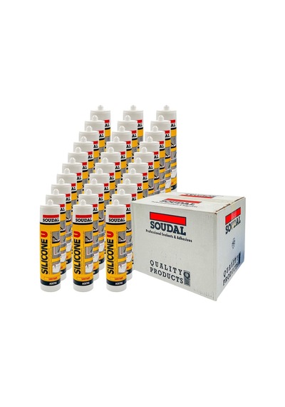 Soudal Silicone U Genel Amaçlı Silikon Kartuş Şeffaf 280 Gr. - 30'lu Paket