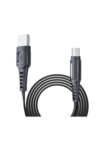 Konfulon DC01 Süper Hızlı Micro USB Kablo 1M 2.4A - Siyah