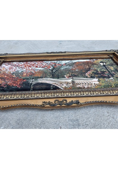 Sonbahar Valsi Adlı İran Tebriz Halı Tablo 120x70cm - Duvar Halı Kilim Tablo