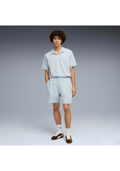 Puma Essential Elevated Material Erkek Mavi Polo Yaka Tişört