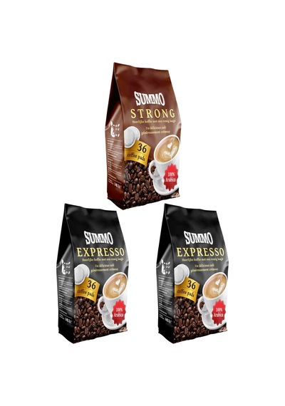 Summo 1 Adet Strong ve 2 Adet Espresso 108’li Paket (36X3)