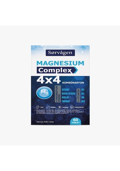 Sorvagen Magnezyum Complex 4 4 Kombinasyon 60 Tablet