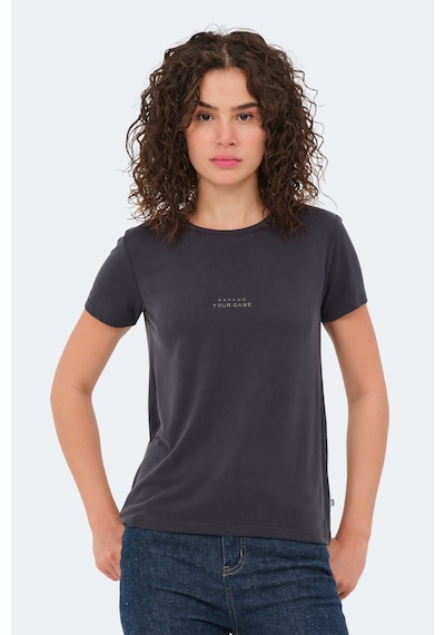 Slazenger Paytons Kadın Siyah Tişört SIYAH