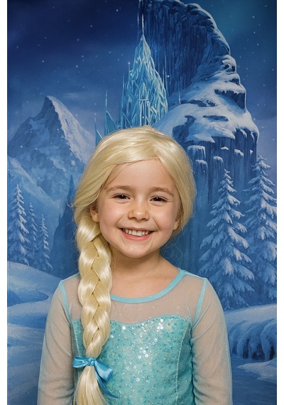 Frozen Elsa Uzun Sarı Örgü Takma Peruk Kostüm Partisi Ve Rol Oyunları İçin Uyumlu