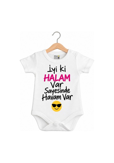 Babylimon Hala Iyi Ki Halam Var Sayesinde Havam Var %100 Pamuklu Baskılı Zıbın Body Beyaz - 936542308 Beyaz Babylimon Hala Iyi Ki Halam Var Sayesinde Havam Var %100 Pamuklu Baskılı Zıbın Body Beyaz - 936542308 Beyaz