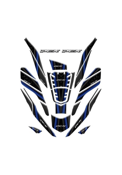 Gogo Honda Pcx 2021 - 2023 Uyumlu Tank Pad Set 009