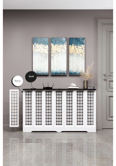 Dekoratif Petek Kaplama Modern Kalorifer Peteği Gizleme Ünitesi 11 Desen 9 Renk İç Ölçü 136 Cm Dış Ölçü 140 Cm Petek 136 Beyaz Üstü Siyah D1 Dekoratif Petek Kaplama Modern Kalorifer Peteği Gizleme Ünitesi 11 Desen 9 Renk İç Ölçü 136 Cm Dış Ölçü 140 Cm Petek 136 Beyaz Üstü Siyah D1