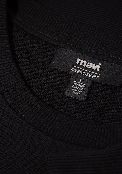 Mavi - Mavi Baskılı Siyah Sweatshirt 0s10530-900 Siyah