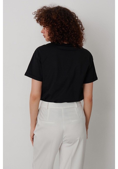 Madmext Mad Girls Siyah Tişört Mg1351-siyah Siyah