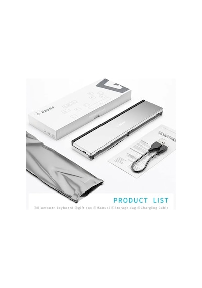 Geyes Katlanır Bluetooth Klavye Gk608