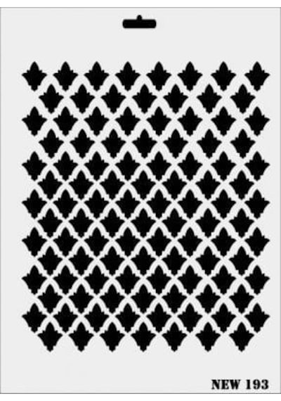 Rich New Seri N-193 Stencil 35x25 Cm - Uxfo-289332 Renkli