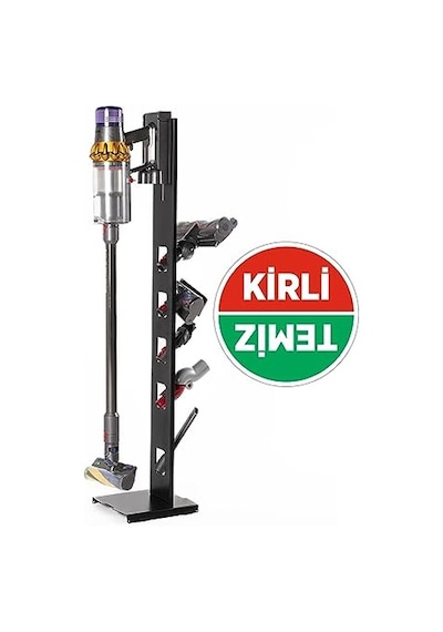 Dyson Uyumlu Dikey Süpürge Standı Siyah Renk V15 - V12 - V11 - V10 - V8 Modellere