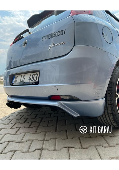 Kit Garaj Fiat Punto Grande Rieger Arka Ek Difüzör Siyah Plastik 2005-2009 Arka-difüzör-bodykit-ek-k