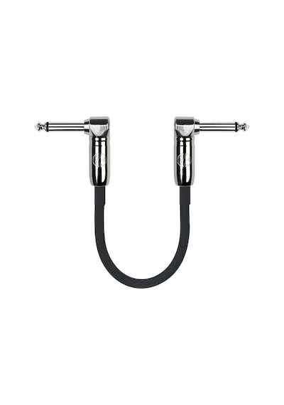 Kırlın Ipcc-203pn-0,15m-bk Pedal Ara Kablosu 15 Cm Ultra Esnek Yapı İle Pedallar Arası En Yakın Bağlantı Sessiz Ve Net Geçiş
