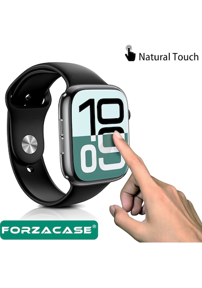 Forzacase Apple Uyumlu Watch  11 46mm İle   Önü Kapalı Ekran Korumalı Şeffaf Silikon Kılıf - Fc010