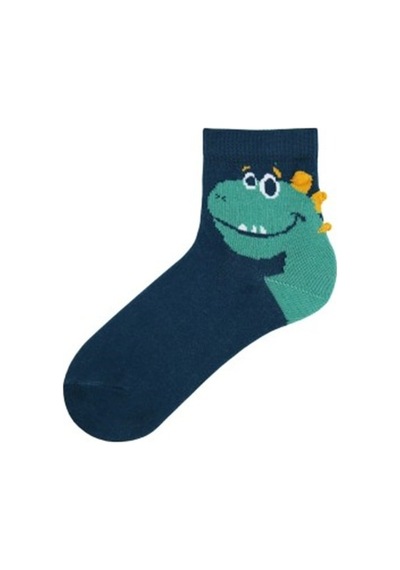Brz Kids 3D Dinazor Desenli Erkek Çocuk Çorabı 3Lü Set