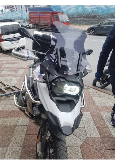 19-24 Bmw 1250Gs 1250Adv Uzun Ön Cam Zeus Koyu Füme 52 CM 4 MM