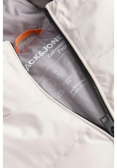 Jack & Jones Jjgalaxy Erkek Şişme Mont Puffer Ceket Günlük Rahat Taş