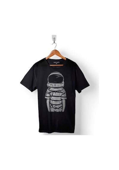 Masum Uçan Astronot Cosmos Gezegen Galaksi Uzay Baskılı Tişört Unisex T-shirt 001