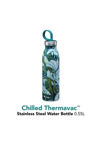 Aladdin X Naito Chilled Thermavac Paslanmaz Çelik Su Şişesi 0.55 Lt Yeşil Siyah