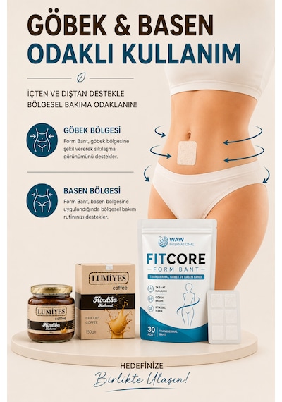 Waw Fıtcore 30 Adet Form Bant + 150g Lumiyes Hindiba Kahvesi Kombini