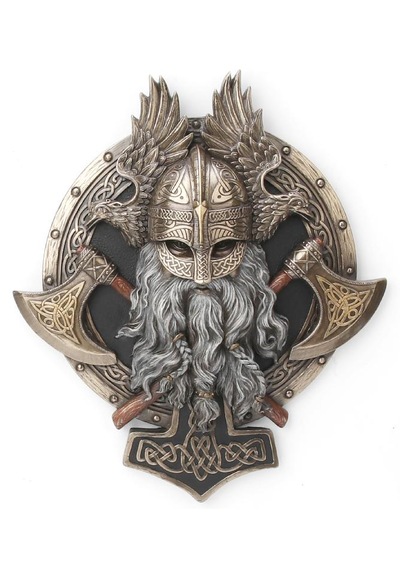 Veronese Koleksiyon Valhalla Viking Duvar Figür 23x27cm