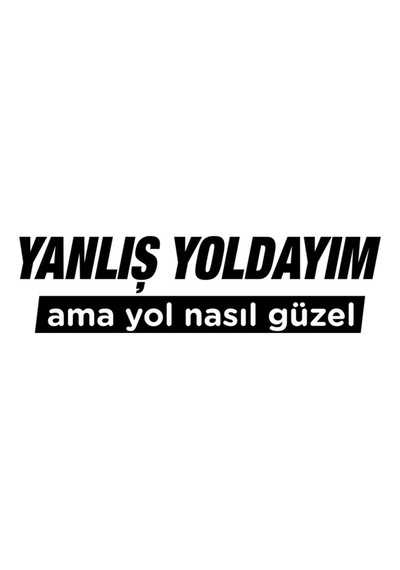 Yanlış Yoldayım Oto Sticker 14 4 Cm