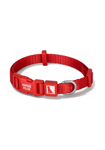 Swissplus Urban Paws Köpek Tasması Crimson Red Ayarlanabilir, Dayanıklı, Hafif-10mm Kırmızı