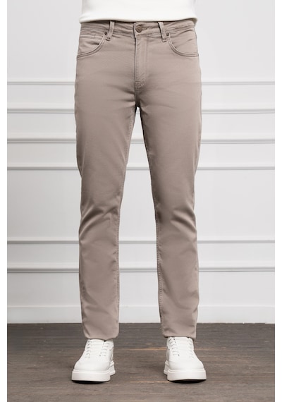 Morven Erkek Bej Mevsimlik Pamuk 5 Cep Dynamic Fit Jean Pantolon 25ms003027653 Bej